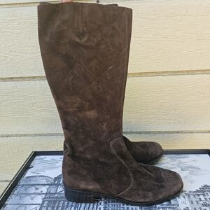 Van Eli brown suede riding boots 7M